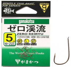 Крючки GAMAKATSU A1 Zero Keiryu BRN №5 16шт.(Япония)
