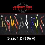 Приманка JOHNNY FISH Worm Mix 30 цв.03 20шт.(Россия)