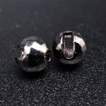 Головки вольфрам гран. с вырезом FLY-FISHING 5,5мм цв.черный никель 10шт.(Россия)