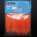 Перья CDC HENDS 25шт. цв.fluo orange CDC-25-10(Чехия)