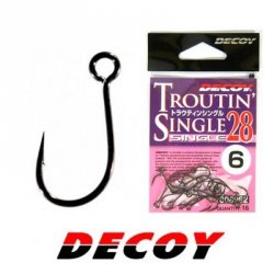 Крючки DECOY Trouting Single 28 №6 16шт.(Япония)