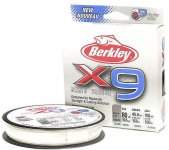 Шнур BERKLEY X9 Braid цв.crystal 150м 0,25мм(США)