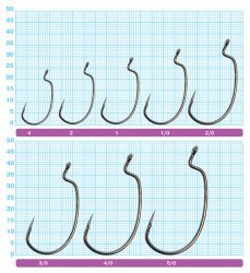 Крючки офсетные OWNER 5137 №2/0 6шт.(Япония)