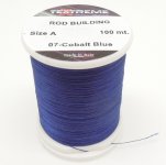 Нитки для монтажа колец TEXTREME size A 100м цв.07 cobalt blue(Италия)