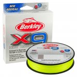 Шнур BERKLEY X9 Braid цв.fluoro green 150м 0,12мм(США)