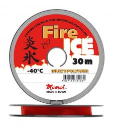 Леска MOMOI Fire Ice Red 30м 0,128мм(Япония)