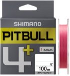 Шнур SHIMANO Pitbull 4+ PE цв.pink 100м р-р 0,15, 0,065мм(Япония)