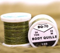 Материал для тела HENDS Body Quills 24yds multicolour цв.lt.olive dk.olive BQ-70(Чехия)