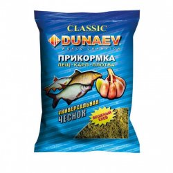 Прикормка DUNAEV Универсальная чеснок 0,9кг(Россия)
