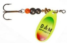 Блесна вращ. DAM Effzett Fluo Spinner 3гр. цв.trio 60661(Польша)