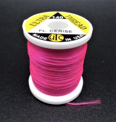 Нить монтажная UTC Ultra 140 den цв.fluo cerise(США)