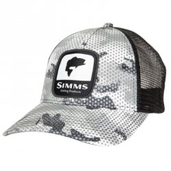 Кепка SIMMS Bass Patch Trucker цв.hex camo steel(США)