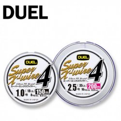 Шнур DUEL PE Super X-Wire 4 цв.silver 150м р-р 1,5, 0,21мм(Япония)
