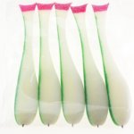 Поролоновая рыбка LEADER 6,5см не оснащ. цв.бело-зеленый 5шт.(Россия)