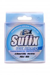 Шнур SUFIX Ice Braid цв.grey 50м 0,10мм(Тайвань)