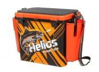 Ящик зимний рыболовный HELIOS Fishbox Trout односекционный 19л цв.оранжевый HS-FB-IML-19-O-1(Россия)