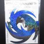 Заготовка хвоста FISHION Dragon Tails XXL цв.holo black/holo blue 3шт.(Италия)