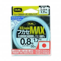 Леска DUEL H.D.Carbon MAX Fluorocarbon 50м 0,235мм(Япония)