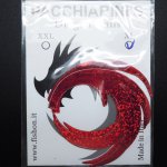 Заготовка хвоста FISHION Dragon Tails XL цв.holo red 6шт.(Италия)