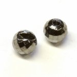 Головки вольфрам гран. с вырезом FLY-FISHING 5,0мм цв.черный никель 10шт.(Россия)