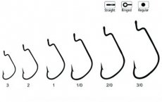 Крючки офсетные ВОЛЖАНКА Offset Worm №2 5шт.(Корея)
