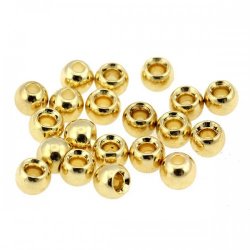 Головки латунь FLY-FISHING 3,8мм цв.золото 20шт.(Россия)