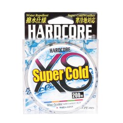 Шнур DUEL PE Hardcore Super Cold X8 цв.multicolor 200м р-р 1,5, 0,21мм(Япония)