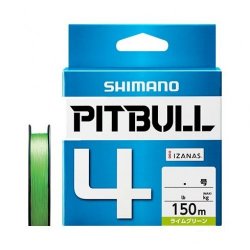 Шнур SHIMANO Pitbull 4 PE цв.lime green 150м р-р 1,5, 0,205мм(Япония)