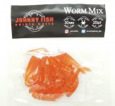 Приманка JOHNNY FISH Worm Mix 30 цв.20 20шт.(Россия)