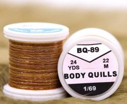 Материал для тела HENDS Body Quills 24yds multicolour цв.brownolive-lt.olive BQ-89(Чехия)
