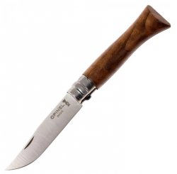 Нож OPINEL №8 нержав.сталь, орех, картон коробка 002022(Франция)