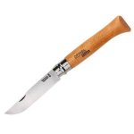 Нож OPINEL №8 карбон.сталь, рукоять бук, лезвие 8,5см арт.113080(Франция)