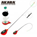 Удочка зимняя балалайка AKARA Finezza UL цв.красный SPS-R(Россия)