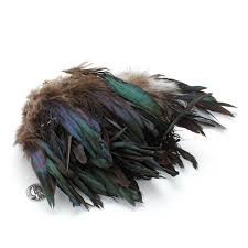 Перья петуха HARELINE Iridescent Schlappen цв.black(США)