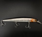 Воблер JACKALL Mag Squad 160 SP цв.uv mat silver&black(Япония)