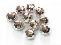 Головки вольфрам гран. с вырезом FLY-FISHING 5,5мм цв.серебро 10шт.(Россия)