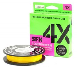 Шнур SUFIX SFX 4X цв.hot yellow 135м 0,285мм(Тайвань)