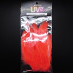 Перья из седла петуха SPIRIT RIVER UV2 цв.fluo flame red(США)
