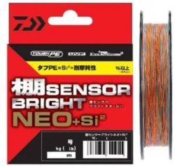 Шнур DAIWA Tana Sensor Bright Neo 4 Braid +Si2 200м р-р 1,5, 0,205мм(Япония)