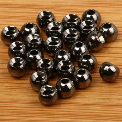 Головки латунь FLY-FISHING 3,3мм цв.черный никель 20шт.(Россия)