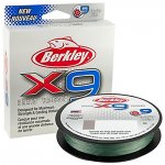 Шнур BERKLEY X9 Braid цв.low-vis green 150м 0,14мм(США)