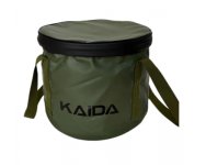 Ведро для замешивания прикормки KAIDA PVC с крышкой 13л арт.KY-20-13L(Китай)