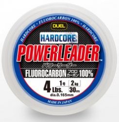 Леска DUEL Hardcore Powerleader FC Fluorocarbon 50м 0,37мм(Япония)