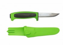 Нож MORA Basic 546 с ножнами stainless steel цв.зеленый арт.13451/125883(Швеция)