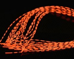 Ножки резиновые HARELINE Grizzly Barred Rubber medium цв.orange neon(США)