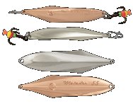 Блесна зим. ECOPRO Matador 45мм цв.S/C(Россия)