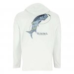 Термофутболка SIMMS Tech Hoody Artist Series LS цв.white tarpon р-р L(Эль-Сальвадор)