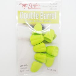 Заготовка для поппера HARELINE Double Barrel medium цв.yellow chartreuse 8шт.(США)