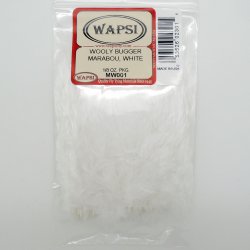 Перья марабу WAPSI Wooly Bugger цв.white(США)