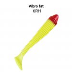 Виброхвост CRAZY FISH Vibro Fat 4'' 10см цв.6RH кальмар 4шт.(Гонконг)